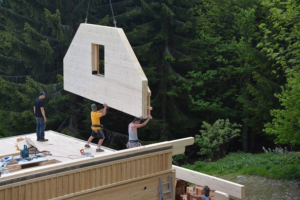 Almhütte Holzbau