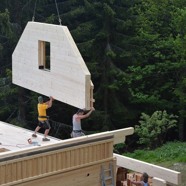 Almhütte Holzbau